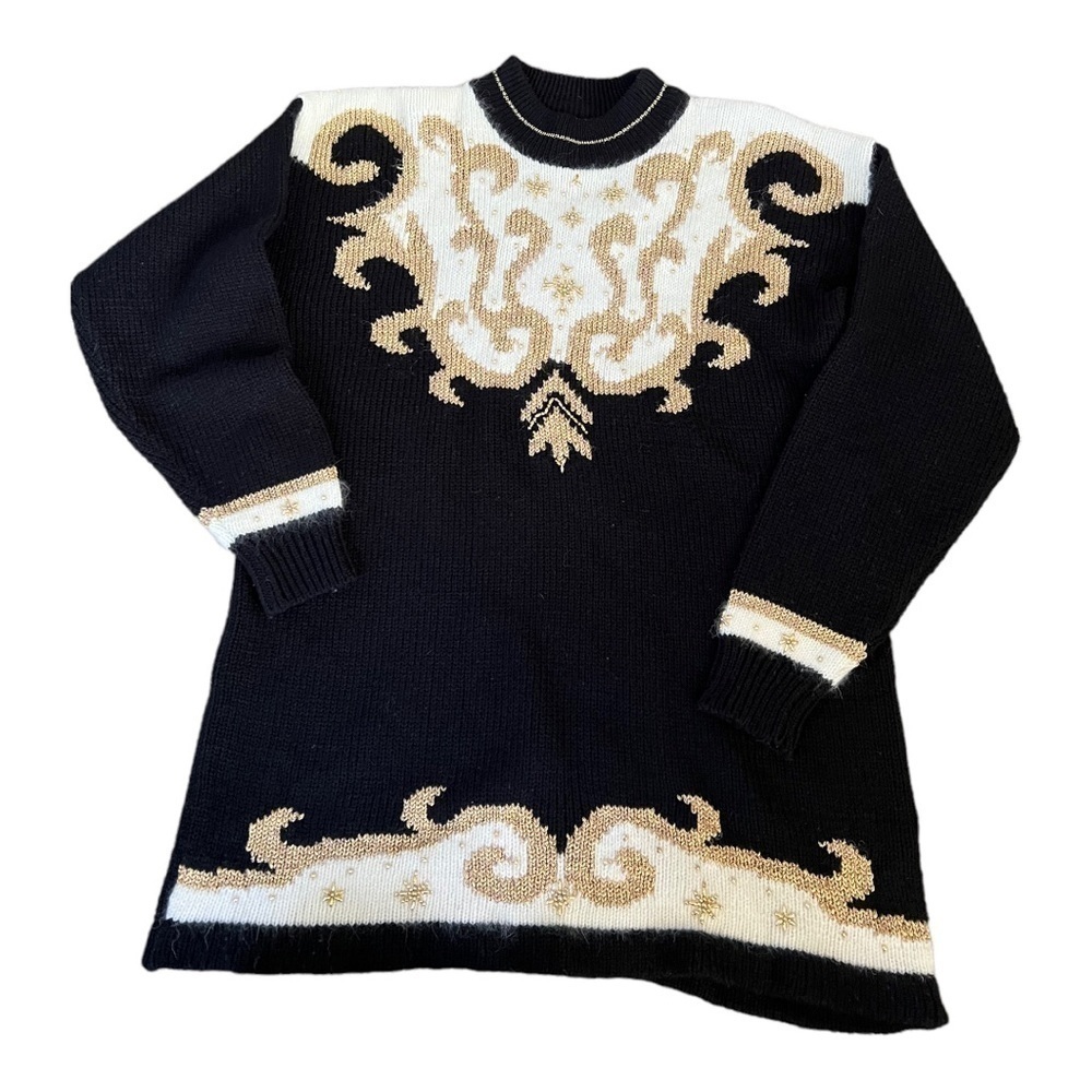 Dana Scott wool blend‎ knit sweater womens L